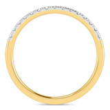 Photo of Davi 1/2 ct tw. Lab Grown Diamond Wedding Band Set 14K Yellow Gold [BT1678YL]
