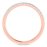 Photo of Davi 1/2 ct tw. Lab Grown Diamond Wedding Band Set 10K Rose Gold [BT1678RL]