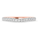 Photo of Uma 2/3 ct tw. Lab Grown Diamond Same Sex Ladies Band Set 14K Rose Gold [BT1677RL]