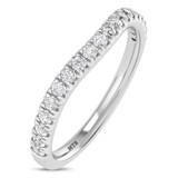 Photo of Uma 2 3/4 ct tw. Lab Grown Diamond Oval Solitaire Trio Set 14K White Gold [BT1677WL]