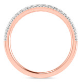 Photo of Uma 7/8 ct tw. Lab Grown Diamond Wedding Band Set 10K Rose Gold [BT1677RL]