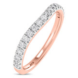 Photo of Uma 2 1/4 ct tw. Lab Grown Diamond Oval Solitaire Bridal Set 10K Rose Gold [BT1677RL]