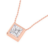 Photo of Pavel 1 Carat T.W. Lab Grown Diamond Solitaire Pendant 10K Rose Gold [SP1916R-K095]