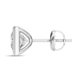 Photo of Pavel 1 Carat T.W. Lab Grown Diamond Solitaire Earring 14K White Gold [SE1916W-K095]