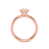 Photo of Niu 1 ct tw. Lab Grown Diamond Princess Solitaire Engagement Ring 14K Rose Gold [BT1916RE-K095]