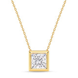 Photo of Pavel 1 Carat T.W. Lab Grown Diamond Solitaire Pendant 10K Yellow Gold [SP1916Y-K095]