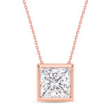 Photo of Boba 3 Carat T.W. Lab Grown Diamond Solitaire Pendant 14K Rose Gold [SP1917R-K295]