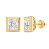 Photo of Boba 3 Carat T.W. Lab Grown Diamond Solitaire Earring 10K Yellow Gold [SE1917Y-K295]