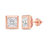 Photo of Boba 3 Carat T.W. Lab Grown Diamond Solitaire Earring 10K Rose Gold [SE1917R-K295]