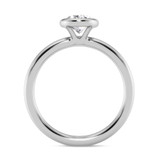 Photo of Niu 1 ct tw. Lab Grown Diamond Oval Solitaire Engagement Ring 14K White Gold [BT1918WE-I095]
