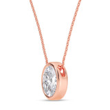 Photo of Mellen 1 CT. T.W. Lab Grown Diamond Solitaire Pendant 14K Rose Gold [SP1918R-I095]