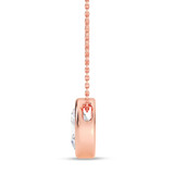 Photo of Mellen 1 CT. T.W. Lab Grown Diamond Solitaire Pendant 14K Rose Gold [SP1918R-I095]