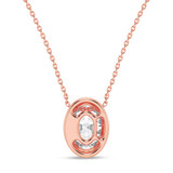 Photo of Mellen 1 CT. T.W. Lab Grown Diamond Solitaire Pendant 14K Rose Gold [SP1918R-I095]
