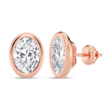 Photo of Adora 3 CT. T.W. Lab Grown Diamond Solitaire Earring 14K Rose Gold [SE1919R-I295]