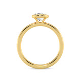 Photo of Niu 3 ct tw. Lab Grown Diamond Oval Solitaire Engagement Ring 14K Yellow Gold [BT1919YE-I295]