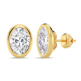 Photo of Adora 3 CT. T.W. Lab Grown Diamond Solitaire Earring 14K Yellow Gold [SE1919Y-I295]