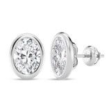 Photo of Adora 3 Carat T.W. Lab Grown Diamond Solitaire Earring 14K White Gold [SE1919W-I295]