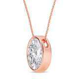 Photo of Adora 3 CT. T.W. Lab Grown Diamond Solitaire Pendant 14K Rose Gold [SP1919R-I295]