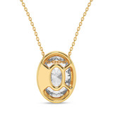 Photo of Adora 3 Carat T.W. Lab Grown Diamond Solitaire Pendant 14K Yellow Gold [SP1919Y-I295]