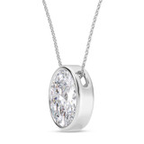 Photo of Adora 3 Carat T.W. Lab Grown Diamond Solitaire Pendant 14K White Gold [SP1919W-I295]