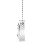 Photo of Adora 3 Carat T.W. Lab Grown Diamond Solitaire Pendant 14K White Gold [SP1919W-I295]