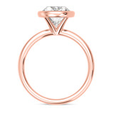 Photo of Niu 3 ct tw. Lab Grown Diamond Oval Solitaire Engagement Ring 10K Rose Gold [BT1919RE-I295]