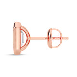 Photo of Dori 1 CT. T.W. Lab Grown Diamond Solitaire Earring 10K Rose Gold [SE1920R-N095]