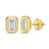 Photo of Dori 1 CT. T.W. Lab Grown Diamond Solitaire Earring 14K Yellow Gold [SE1920Y-N095]