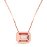 Photo of Dori 1 CT. T.W. Lab Grown Diamond Solitaire Pendant 10K Rose Gold [SP1920R-N095]