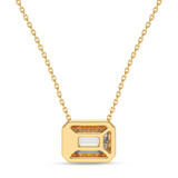 Photo of Dori 1 Carat T.W. Lab Grown Diamond Solitaire Pendant 14K Yellow Gold [SP1920Y-N095]
