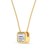 Photo of Dori 1 CT. T.W. Lab Grown Diamond Solitaire Pendant 10K Yellow Gold [SP1920Y-N095]