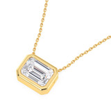 Photo of Dori 1 CT. T.W. Lab Grown Diamond Solitaire Pendant 10K Yellow Gold [SP1920Y-N095]