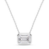 Photo of Dori 1 CT. T.W. Lab Grown Diamond Solitaire Pendant 14K White Gold [SP1920W-N095]