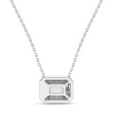Photo of Dori 1 CT. T.W. Lab Grown Diamond Solitaire Pendant 14K White Gold [SP1920W-N095]