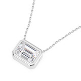 Photo of Dori 1 CT. T.W. Lab Grown Diamond Solitaire Pendant 14K White Gold [SP1920W-N095]