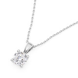 Photo of Win 3/8 Carat T.W. Lab Grown Diamond Solitaire Pendant 14K White Gold [SP1931W-C000]