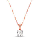 Photo of Win 3/8 Carat T.W. Lab Grown Diamond Solitaire Pendant 14K Rose Gold [SP1931R-C000]