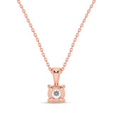 Photo of Win 3/8 Carat T.W. Lab Grown Diamond Solitaire Pendant 14K Rose Gold [SP1931R-C000]