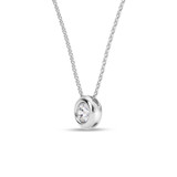 Photo of Della 1/10 CT. T.W. Lab Grown Diamond Solitaire Pendant 14K White Gold [SP1933W-C000]