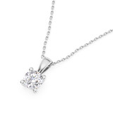 Photo of Lavita 1/3 CT. T.W. Lab Grown Diamond Solitaire Pendant 14K White Gold [SP1932W-C000]