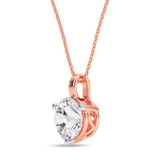 Photo of Ushi 1 1/2 CT. T.W. Lab Grown Diamond Solitaire Pendant 14K Rose Gold [SP1934R-L145]