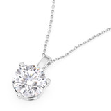 Photo of Ushi 1 1/2 CT. T.W. Lab Grown Diamond Solitaire Pendant 14K White Gold [SP1934W-L145]