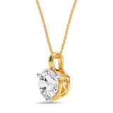 Photo of Ushi 1 1/2 CT. T.W. Lab Grown Diamond Solitaire Pendant 14K Yellow Gold [SP1934Y-L145]
