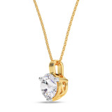 Photo of Ushi 1 Carat T.W. Lab Grown Diamond Solitaire Pendant 14K Yellow Gold [SP1935Y-L095]