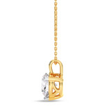 Photo of Ushi 1 Carat T.W. Lab Grown Diamond Solitaire Pendant 14K Yellow Gold [SP1935Y-L095]