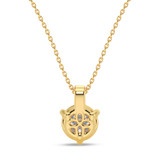 Photo of Ushi 1 Carat T.W. Lab Grown Diamond Solitaire Pendant 14K Yellow Gold [SP1935Y-L095]