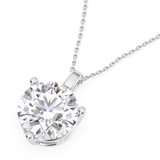 Photo of Ushi 2 1/2 CT. T.W. Lab Grown Diamond Solitaire Pendant 14K White Gold [SP1936W-L245]