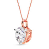 Photo of Ushi 2 1/2 CT. T.W. Lab Grown Diamond Solitaire Pendant 14K Rose Gold [SP1936R-L245]