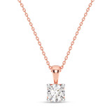 Photo of Leo 1/4 CT. T.W. Lab Grown Diamond Solitaire Pendant 14K Rose Gold [SP1937R-C000]
