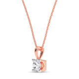 Photo of Leo 1/4 CT. T.W. Lab Grown Diamond Solitaire Pendant 14K Rose Gold [SP1937R-C000]